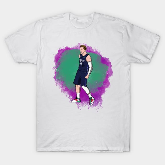 LUKA DONCIC illustration by cousscards T-Shirt by cousscards